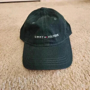 Tommy Hilfiger Blue Adjustable Strapback Hat Cap Flag Crest RN 77806